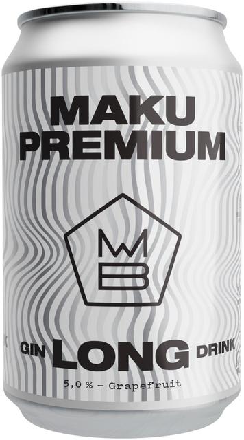 Maku Brewing Premium Gin Long Drink 5,0% 0.33l tölkki