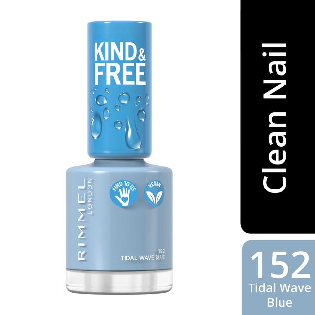 Rimmel Kind & Free Clean Nail Polish 8ml, 152 Tidal Wave Blue kynsilakka