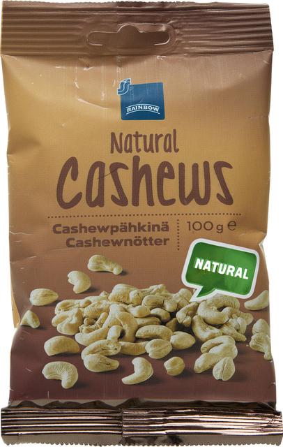 Rainbow 100g cashewpähkinä natural