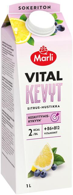 Marli Vital Kevyt Sitrus-mustikka mehujuoma 1 L