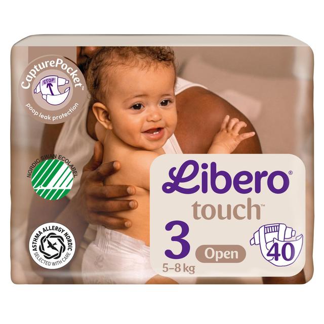 LIBERO Touch teippivaippa koko 3, 40kpl, 5-8 kg