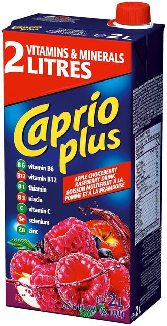 Caprio Plus vadelma-omenamehujuoma 2L