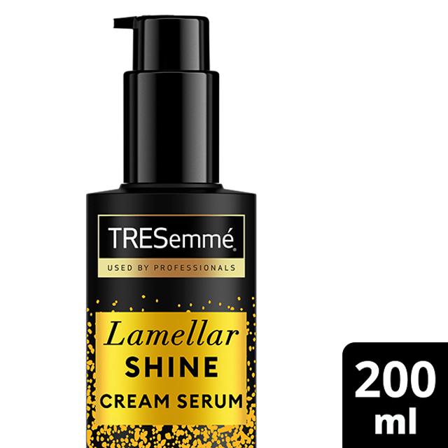 TRESemmé  lamellar shine  hiuksiin jätettävä voidemainen seerumi  patentoidulla lamelliteknologialla  200 ml