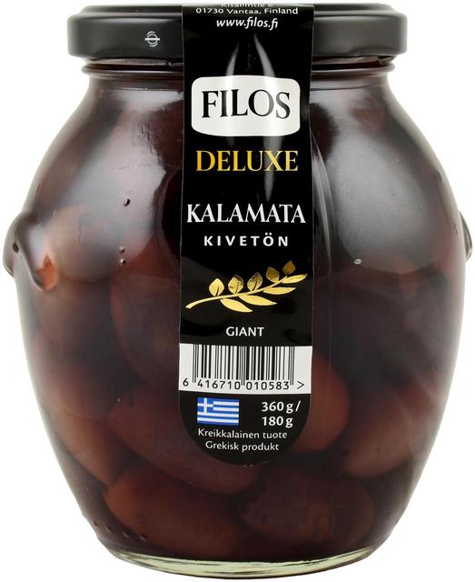 Filos deluxe 360/180g Kalamata-oliivi kivetön giant