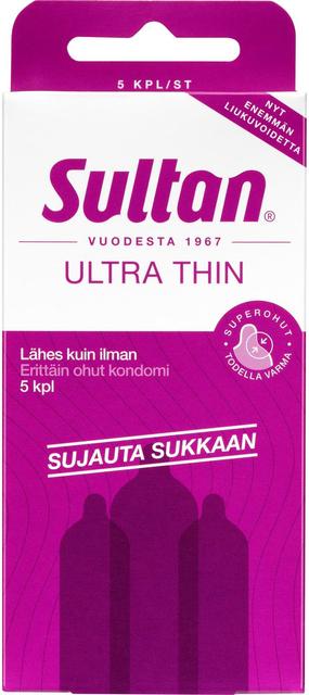 Sultan Ultra Thin superohut kondomi 5kpl