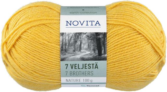 Novita Lanka 7 Veljestä Nature 100g Sahrami 285