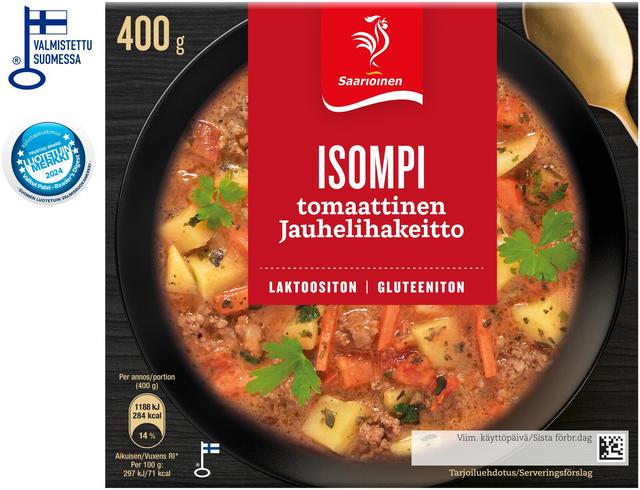 Saarioinen Isompi Jauhelihakeitto 400g