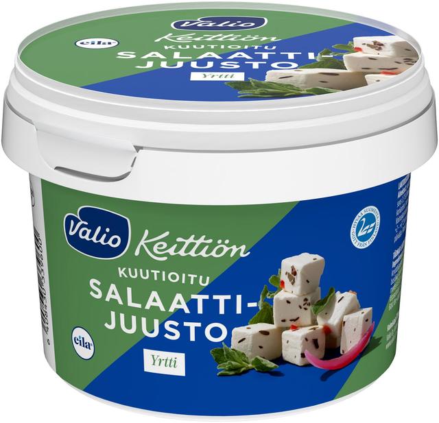 Valio Keittiön salaattijuusto kuutiot yrtti 160 g laktoositon