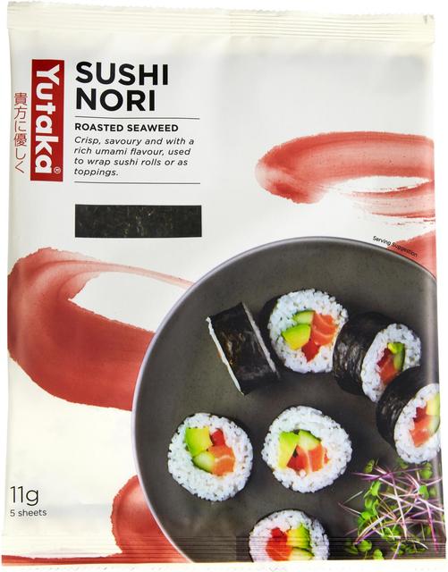 Yutaka Sushi Nori paahdettua merilevää 11g