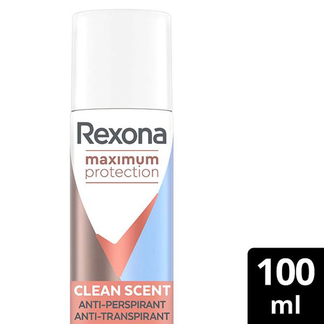 Rexona Maximum Protection Clean Scent Antiperspiranttisuihke deodorantti 96 h suoja 100 ML