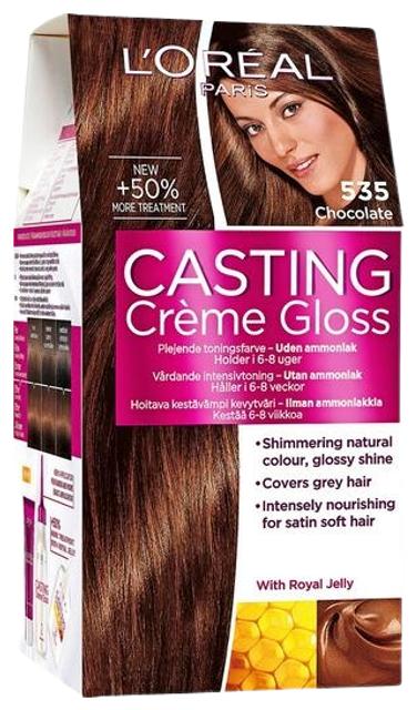 L'Oréal Paris Casting Crème Gloss 535 Chocolate Mahonkinen Kullanruskea kevytväri 1kpl