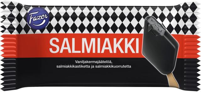 Fazer Salmiakki kermajäätelöpuikko 72g/1.1dl