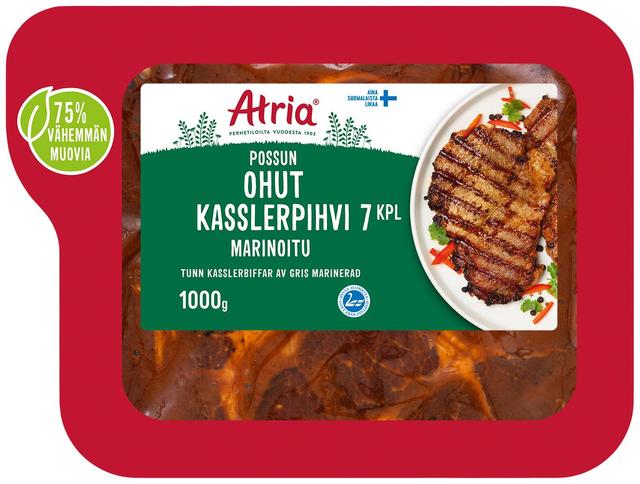 Atria Possun Ohut Kasslerpihvi Marinoitu 1kg