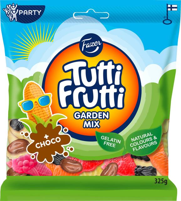 Fazer Tutti Frutti Garden Mix karkkipussi 325g