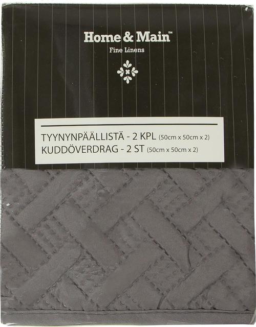 Home&Main tyynynpäällinen Basket 2kpl 50x50cm