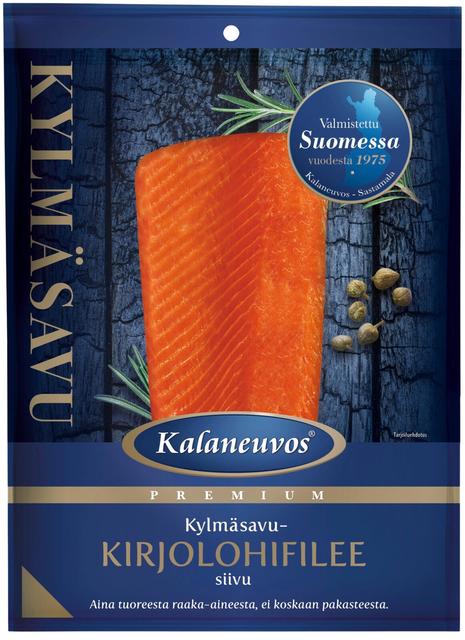 Kalaneuvos Kylmäsavukirjolohifilee siivu 150g vak