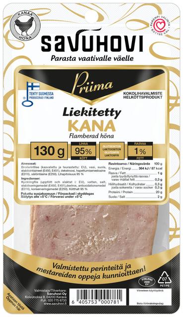 Savuhovi Priima Liekitetty kana 130g