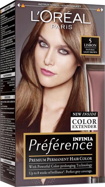 L'Oréal Paris Préférence 5.0 Rome Light Brown Vaalenaruskea kestoväri 1kpl