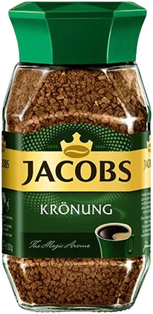 Jacobs Krönung 95g, pakastekuivattu pikakahvi lasipurkissa