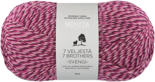 Novita lanka 7 Veljestä Svengi 100 g mehujää 8131