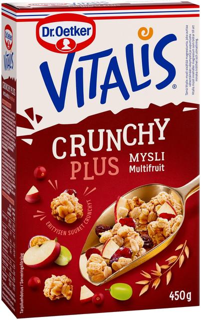 Dr. Oetker Vitalis Crunchy Plus Multifruit mysli 450 g