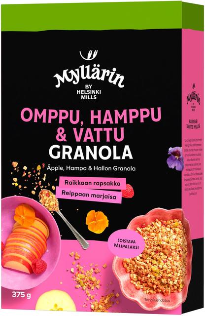 Myllärin Omppu-Hamppu-Vattu Granola 375 g