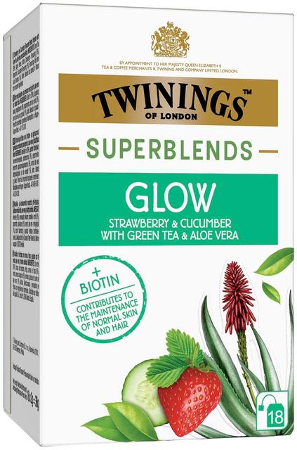 Twinings Superblends Glow yrtti-infuusio 18x2g