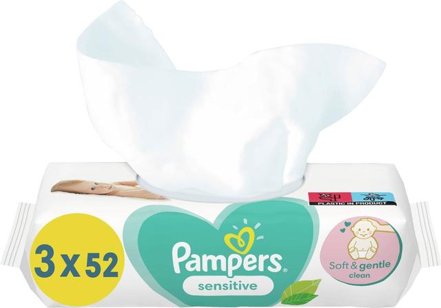 Pampers Sensitive Baby Wipes 156kpl puhdistuspyyhe