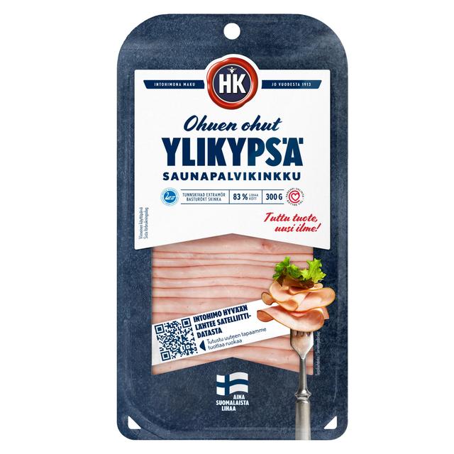 HK Ohuen ohut Ylikypsä saunapalvikinkku 300 g