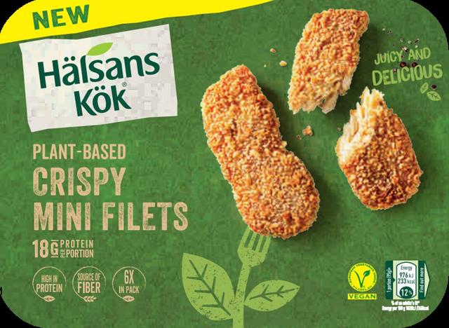 Hälsans Kök Crispy Mini Fillets 285g vegaaniset soija-vehnäproteiinipalat