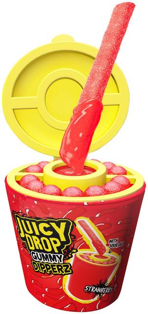 Bazooka Juicy Drop Gummy Dipperz Karkkitikku kirpeällä geelillä 96g