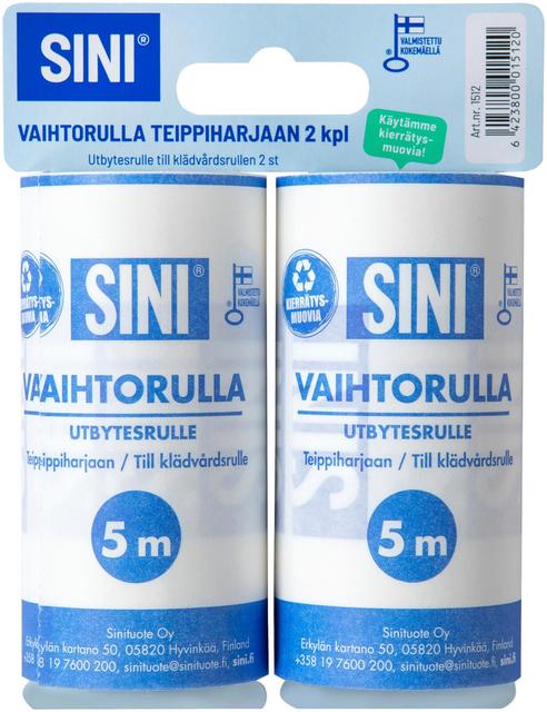 Sini vaihtorulla teippiharjaan 2-pack