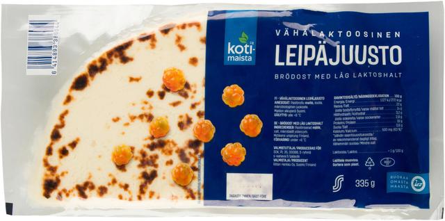 Kotimaista 335g leipäjuusto vähälaktoosinen