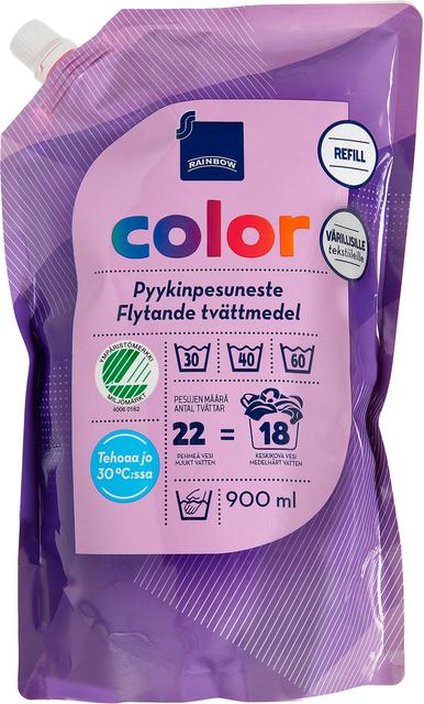 Rainbow Color pyykinpesuneste värillisille tekstiileille 900ml