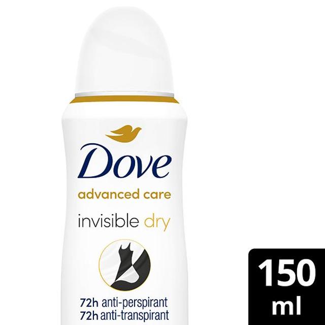 Dove 72h Advanced Care Invisible Dry Antiperspirantti Deodorantti spray  150 ml