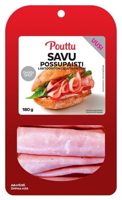 Pouttu Ohuen Ohut Savu Possupaisti 180g