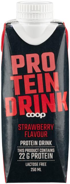 Coop laktoositon proteiinijuoma mansikka 250 ml