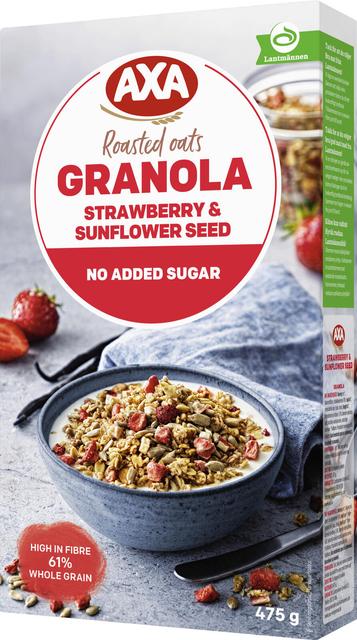 AXA Roasted Oats Granola Strawberry & Sunflower seed 475g