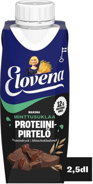 Elovena 2,5dl minttusuklaa proteiinipirtelö