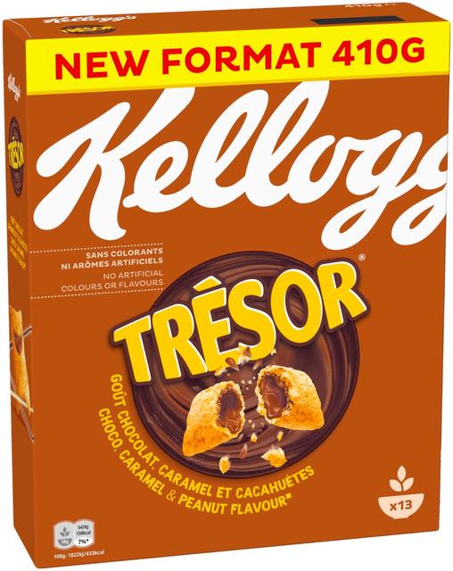 KELLOGG'S Tresor Choco, Caramel&Peanut flavour 410g