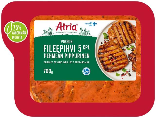 Atria Possun Fileepihvi Pehmeän Pippurinen 700g