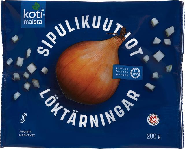 Kotimaista 200g sipulikuutiot pakaste