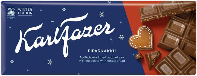 Karl Fazer Winter Edition piparkakku maitosuklaalevy 200g