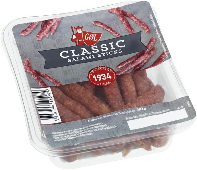 Gøl Classic Salami Chips 80g