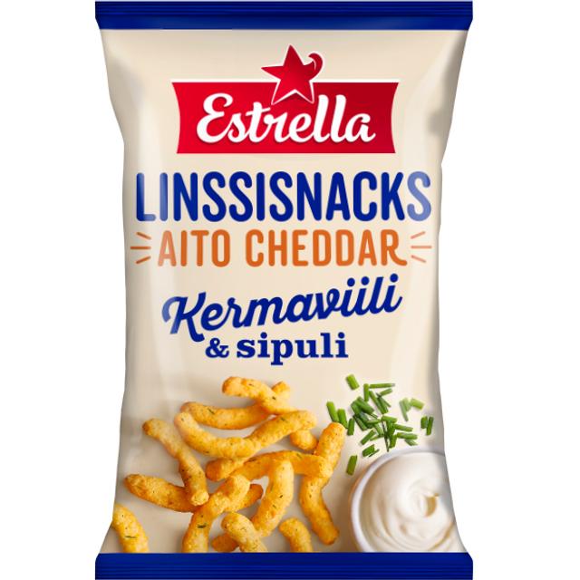 Estrella Linssisnacks Sourcream and Onion 125g