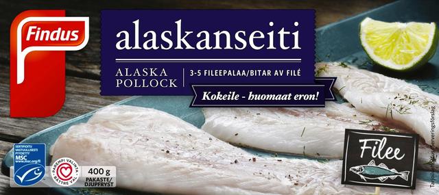 Findus Alaskanseiti MSC 400g, pakaste