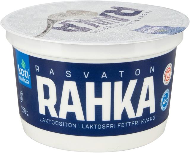 Kotimaista maitorahka 250g rasvaton laktoositon