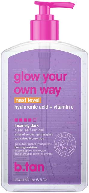 B Tan Glow your own way next level itseruskettava geeli