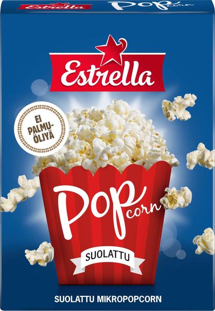 Estrella Micropopcorn 3-pack suolattu 240g