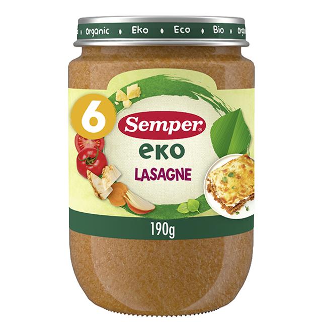 Semper EKO Lasagne 6kk luomu lastenateria 190g